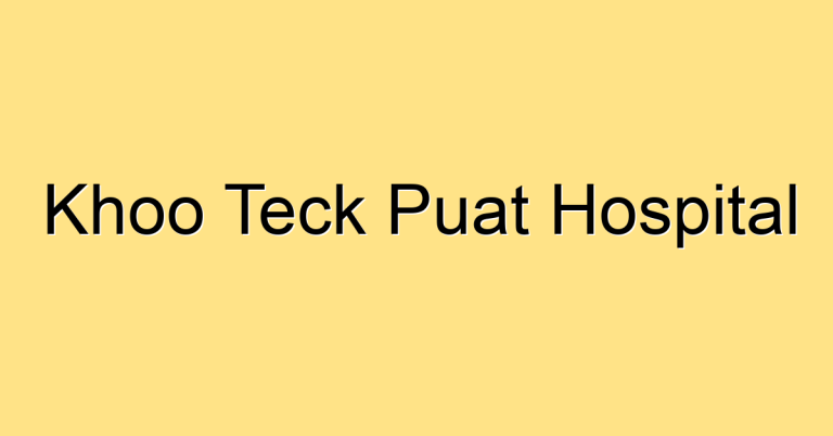Khoo Teck Puat Hospital (KTPH)