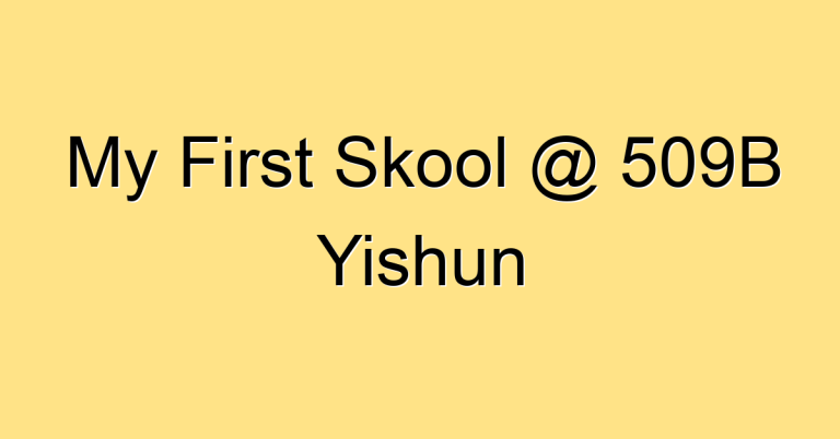 My First Skool @ 509B Yishun