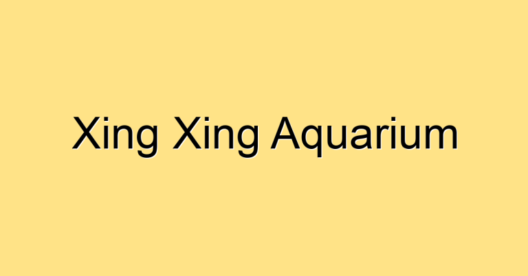 Xing Xing Aquarium @ 291 Yishun