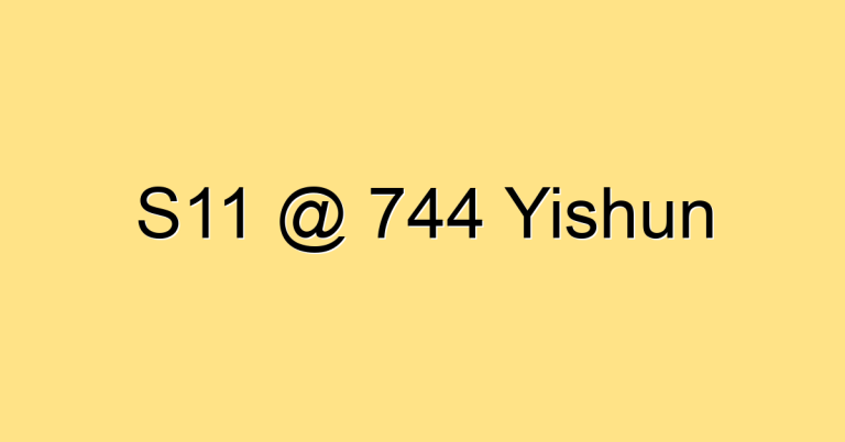 S11 @ 744 Yishun