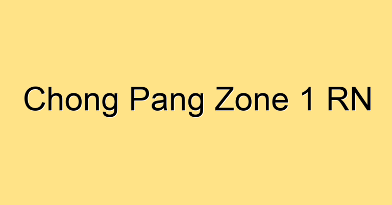 Chong Pang Zone 1 RN