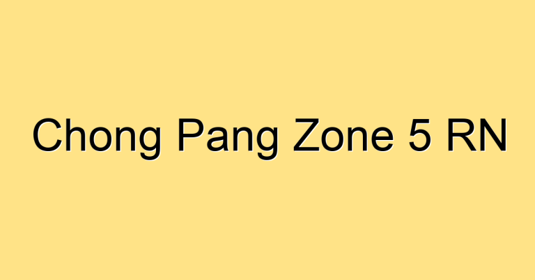 Chong Pang Zone 5 RN