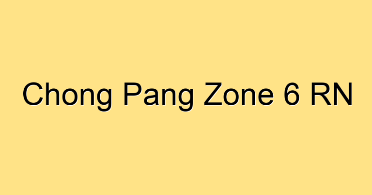 Chong Pang Zone 6 RN