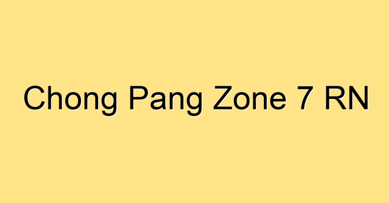 Chong Pang Zone 8 RN