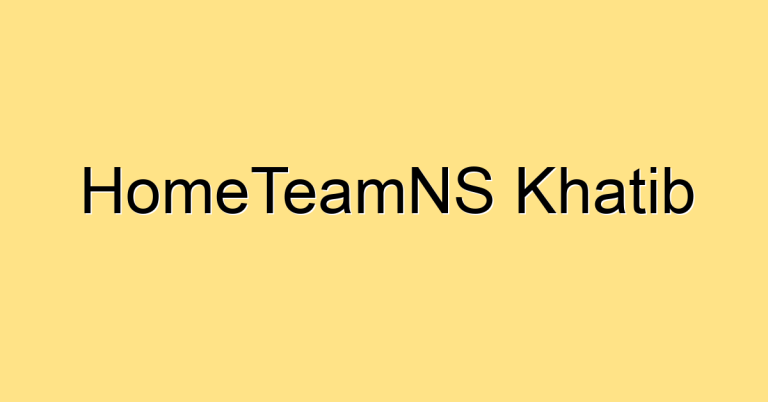 HomeTeamNS Khatib