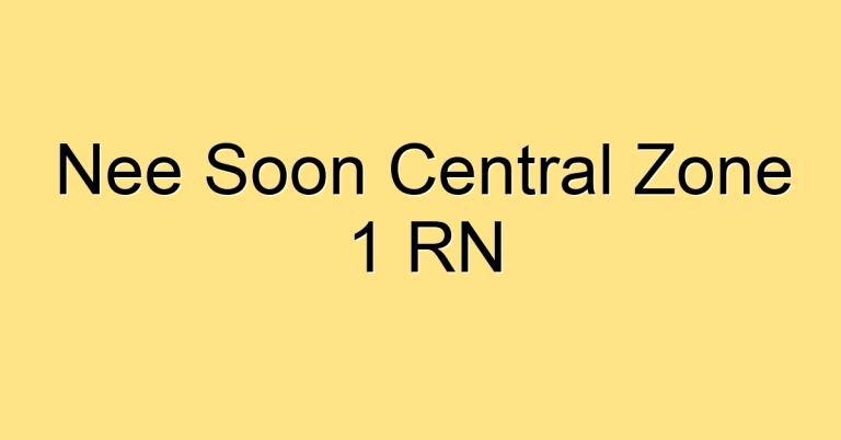 Nee Soon Central Zone 1 RN