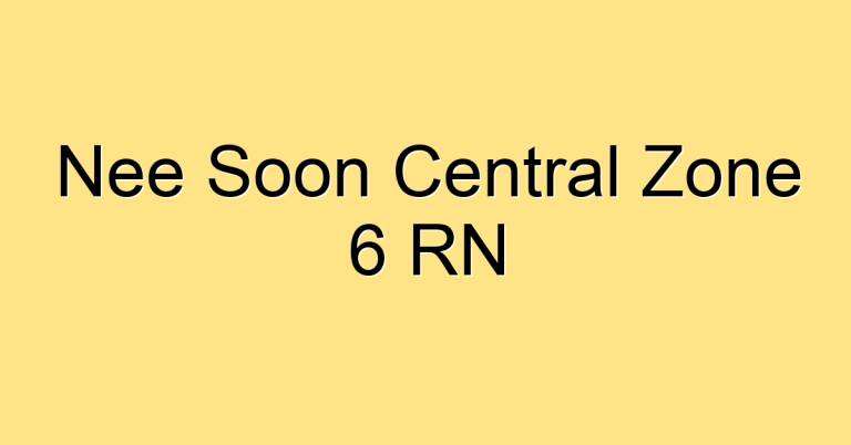 Nee Soon Central Zone 6 RN