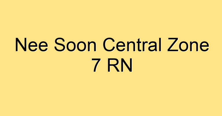 Nee Soon Central Zone 7 RN